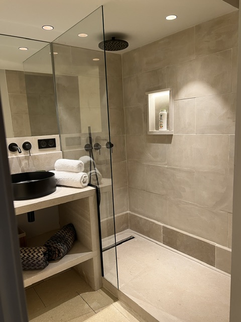 Private bathroom with walk-in shower